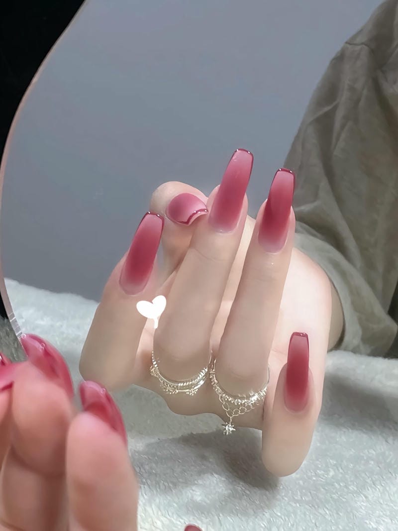 20 mẫu nail nhám cá tính, sang chảnh cho nàng hiện đại 15 Mau Mong Nham Tone Hong Banh Beo