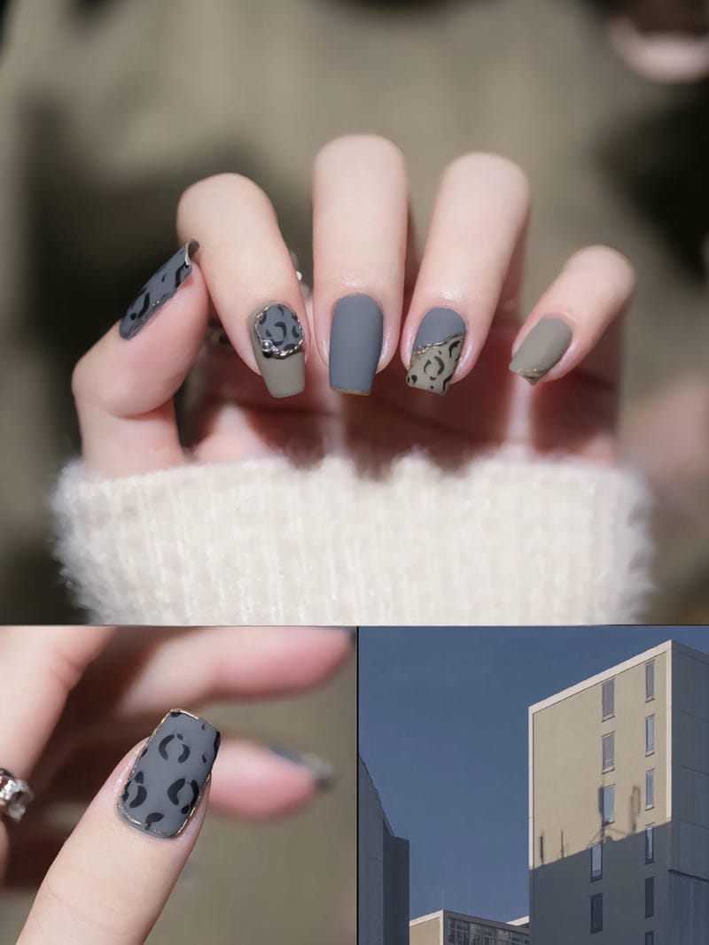 20 mẫu nail nhám cá tính, sang chảnh cho nàng hiện đại 11 Mau Nail Nham Desgin Dep