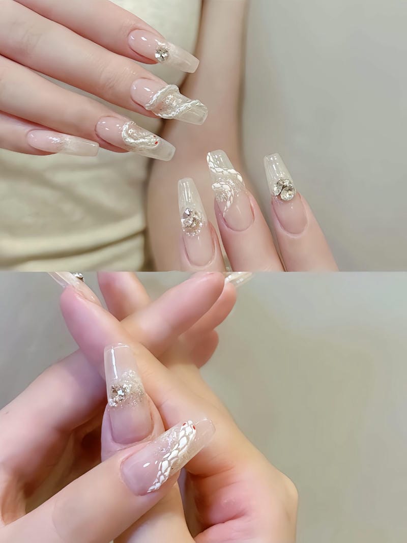 40+ Mẫu Nail Con Rắn Đẹp – Quyến Rũ, Cá Tính Và Thần Bí 13 Mau Nail Ran Noi Dinh Da Don Gian (1)