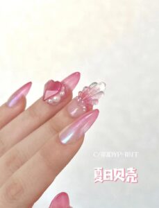Mẫu Nail Vỏ Sò Ngọc Trai: 30+ Thiết Kế Sang Trọng Cho Nàng 3 Mau Nail Vo So Ngoc Trai (9)