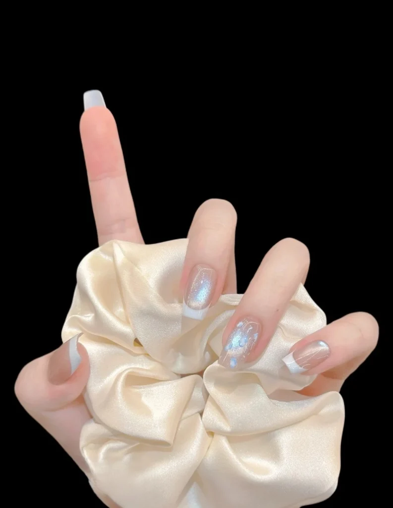 30 Mẫu nail xanh dương pastel nhẹ nhàng cho nàng bánh bèo 25 Nail Xanh Duong 20 793x1024