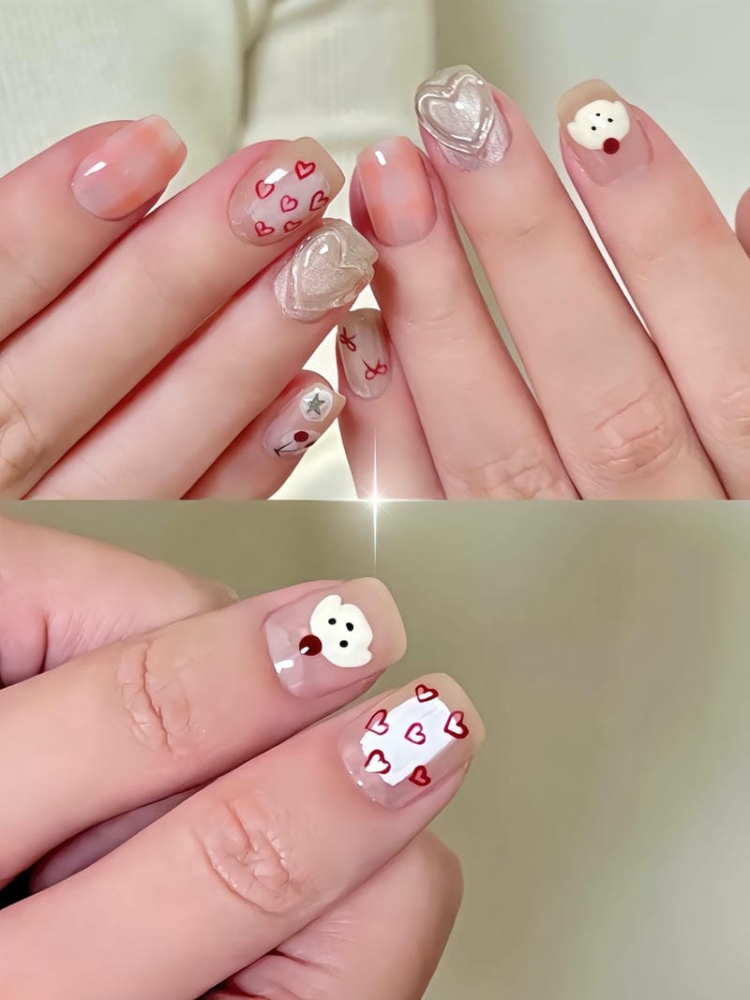 Top những mẫu nail chụp kỷ yếu đẹp siêu xinh cho các nàng 6 Mau Mong Chujpm Ky Yeu Desgin Xinh Xan Dang Yeu