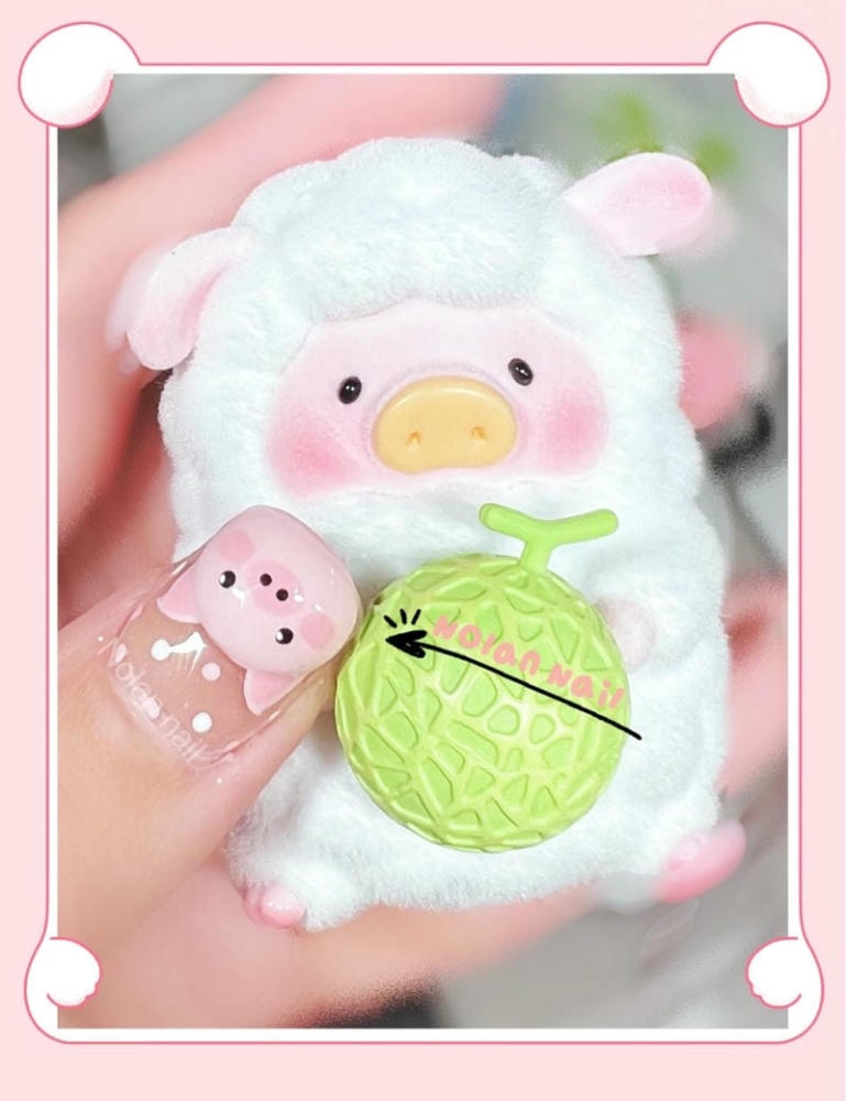 Gợi ý các mẫu nail hình con heo ủn ỉn xinh xắn, đáng yêu 7 Mau Mong Ve Con Heo Dep