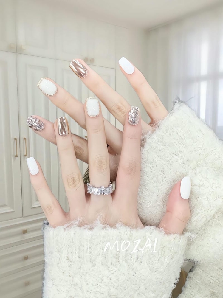 Top những mẫu nail chụp kỷ yếu đẹp siêu xinh cho các nàng 13 Mau Nail Chup Ky Yeu Mix Mau Dep