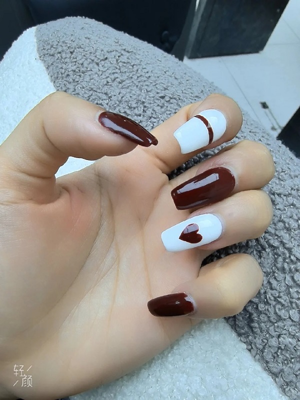 🌺 Mẫu Nail Đỏ Trắng – Sự Kết Hợp “Cháy Phết” Cho Mọi Phong Cách 🌺 3 Mau Nail Do Trang Lay Cam Hung Tu Hoa Hong