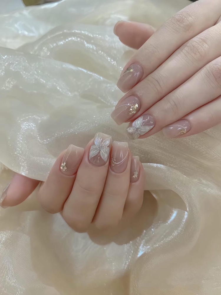 Top 25 mẫu nail bướm vẽ xinh đẹp, quyến rũ và ấn tượng 9 Mau Nail Ve Buom Desgin Don Gian