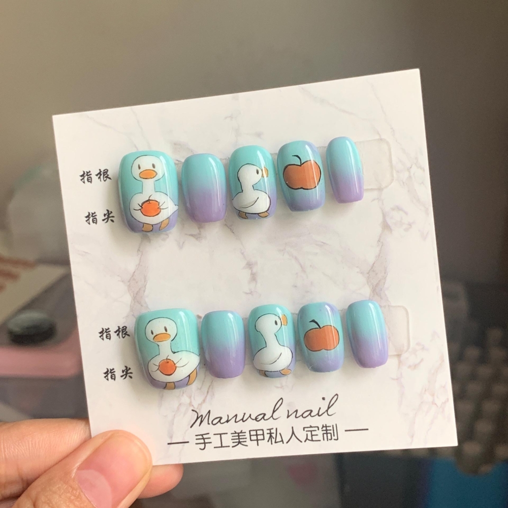 150+ Mẫu nail con vịt đáng yêu, Siêu Cute 2 Mau Nail Ve Con Vit Don Gian