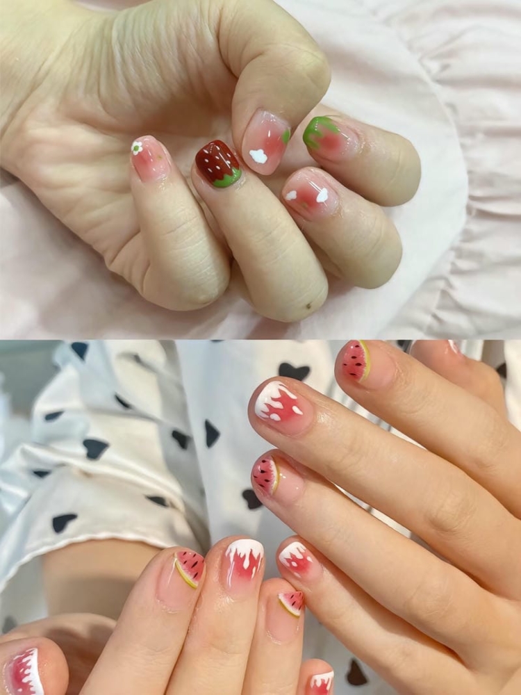 Mẫu Nail Dưa Hấu: Xu Hướng Mùa Hè Tươi Mát, Đáng Yêu 2025 Mau Nail Ve Dua Hau Cute Dep
