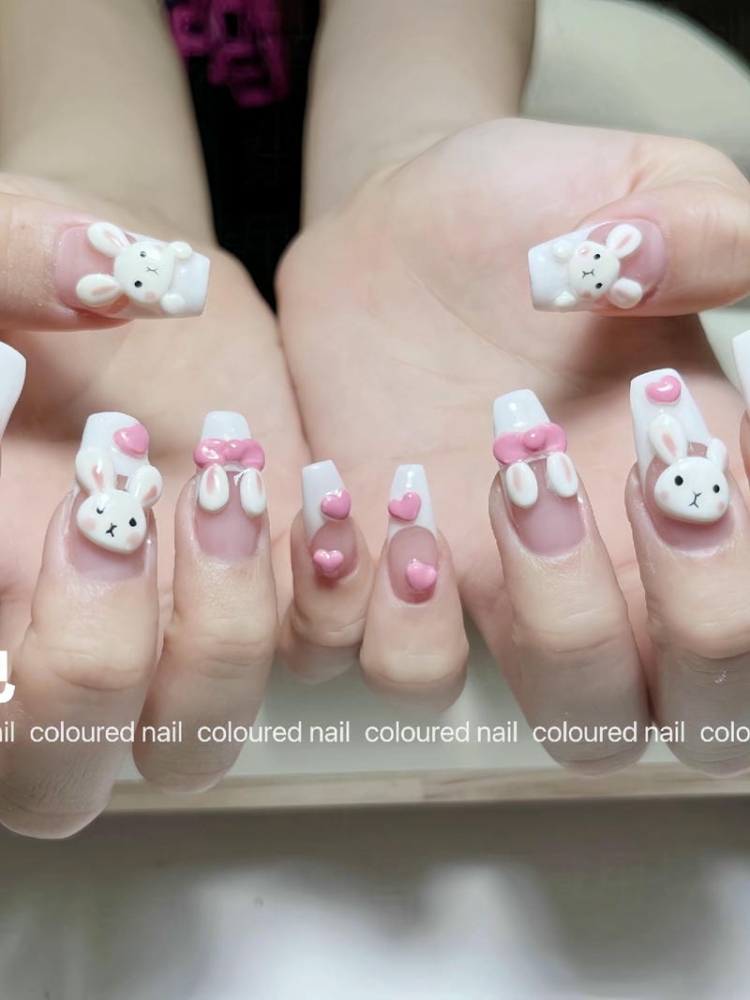 Những Mẫu Nail Hình Con Vật Dễ Thương, Siêu Cute 3 Mau Nail Ve Hinh Con Tho Noi Xinh Xan