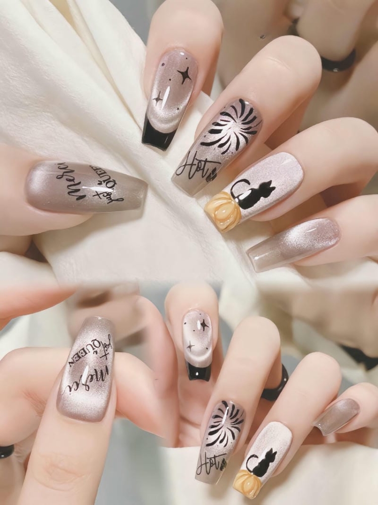 Những Mẫu Nail Hình Con Vật Dễ Thương, Siêu Cute 6 Mau Nail Ve Hinh Con Vat Ket Hop Mat Meo