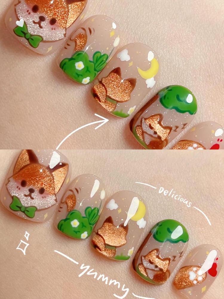 Những Mẫu Nail Hình Con Vật Dễ Thương, Siêu Cute 7 Mau Nail Ve Hinh Con Vat Ngo Nghinh