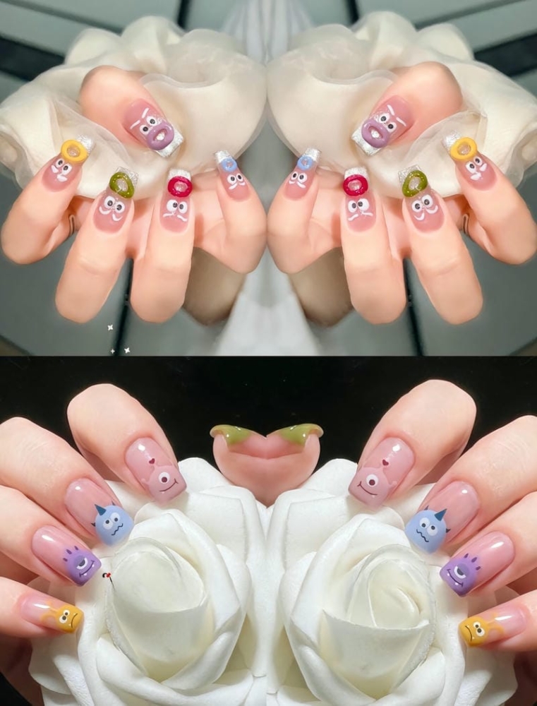 15+ Mẫu nail độc lạ táo bạo có một không hai 6 Mau Nail Ve Hinh Doc La Ngo Nghinh