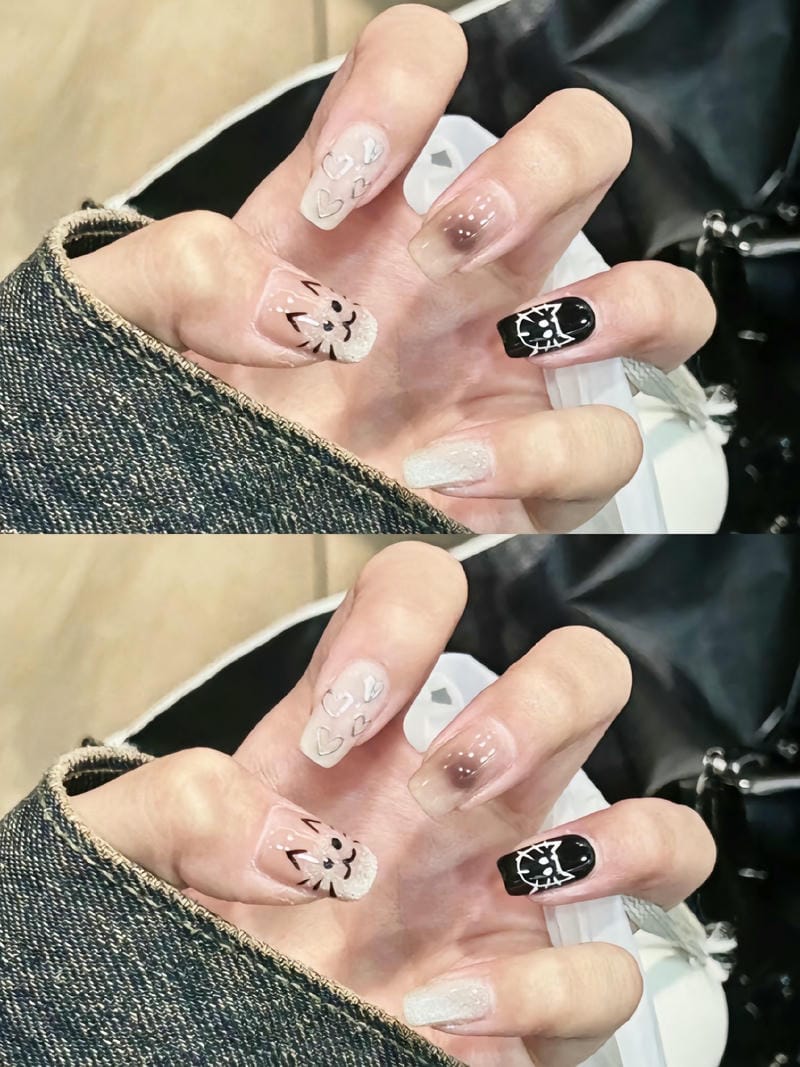 60+ Mẫu Nail Con Mèo Cute Hot Nhất Mau Nail Ve Meo Cute Dang Yeu