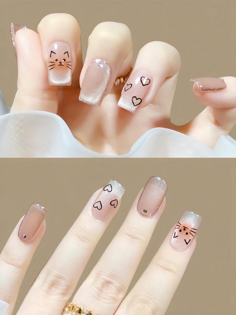60+ Mẫu Nail Con Mèo Cute Hot Nhất Mau Nail Ve Meo Ket Hop Mat Meo Xinh Xan
