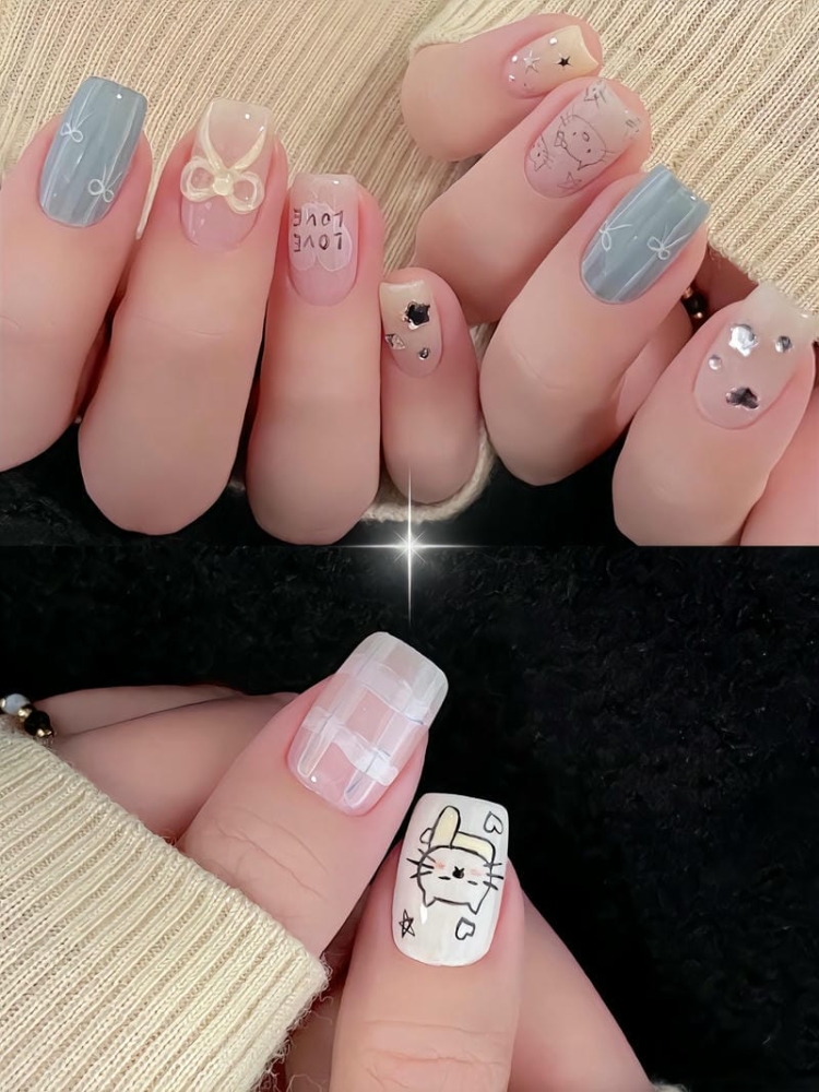 Top những mẫu nail chụp kỷ yếu đẹp siêu xinh cho các nàng 17 Nail Chup Ky Yeu Don Gian