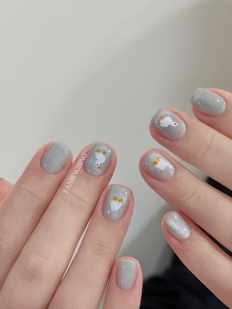 150+ Mẫu nail con vịt đáng yêu, Siêu Cute 11 Nail Hinh Con Vit Don Gian