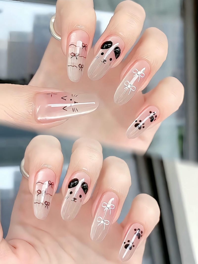 Những Mẫu Nail Hình Con Vật Dễ Thương, Siêu Cute 15 Nail Ve Hinh Con Vat Form Tron Dai
