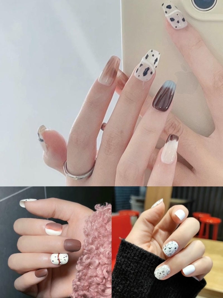 30+ mẫu nail trứng cút độc lạ sáng tạo cho các chị em 11 Nhung Mau Mong Ve Trung Cut Mix Mau Dep