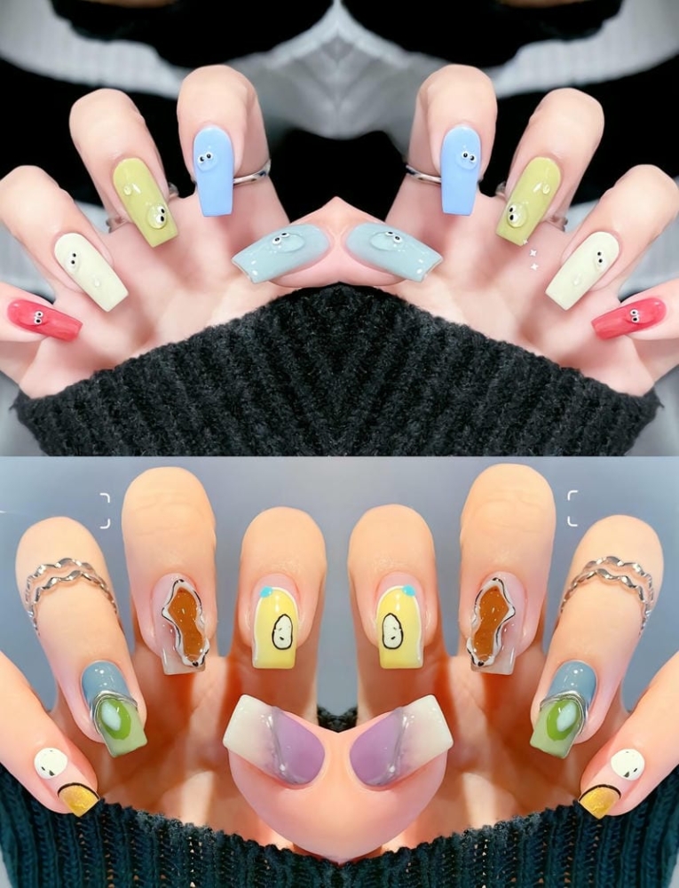 15+ Mẫu nail độc lạ táo bạo có một không hai 2 Nhung Mau Nail Ve Hinh Cute Doc La