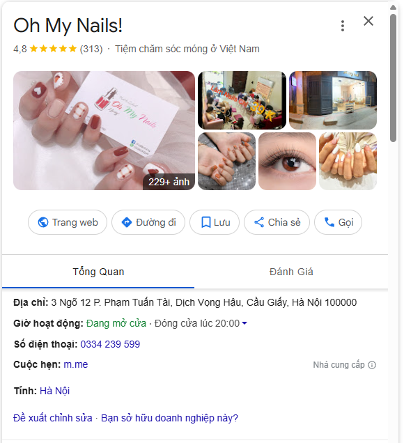 5 tiệm nail Cầu Giấy được đánh giá cao nhất hè này 5 Oh My Nails!