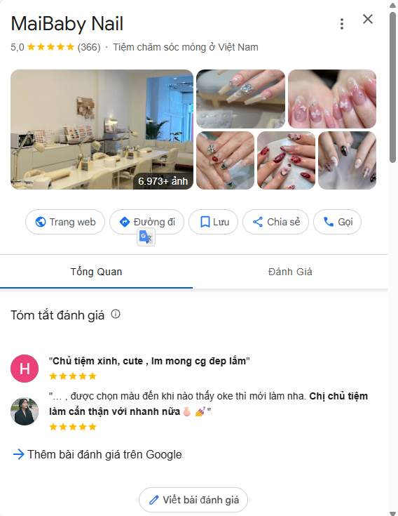 Top 5 Tiệm Nail Ở Hà Đông Giá Rẻ Đông Khách Nhất 2k25 4 MaiBaby Nail - Tiệm Nail Hà Đông Yêu Thích Nhất