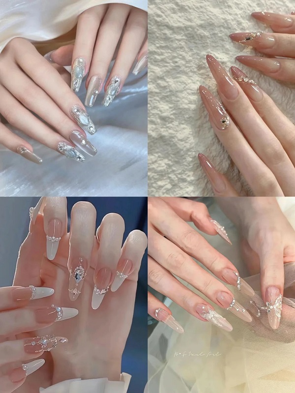 25+ Mẫu Nail Cô Dâu Xinh - Đẹp Lộng Lẫy Trong Ngày Cưới 10 Mong Tay Co Dau 10