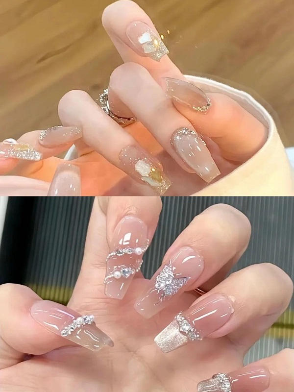 25+ Mẫu Nail Cô Dâu Xinh - Đẹp Lộng Lẫy Trong Ngày Cưới 12 Mong Tay Co Dau 12