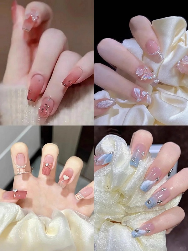 25+ Mẫu Nail Cô Dâu Xinh - Đẹp Lộng Lẫy Trong Ngày Cưới 13 Mong Tay Co Dau 14