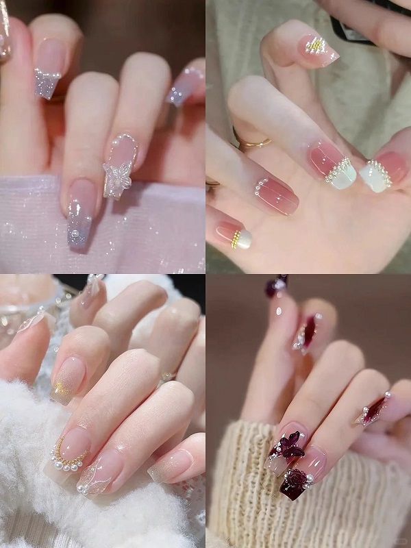 25+ Mẫu Nail Cô Dâu Xinh - Đẹp Lộng Lẫy Trong Ngày Cưới 15 Mong Tay Co Dau 16