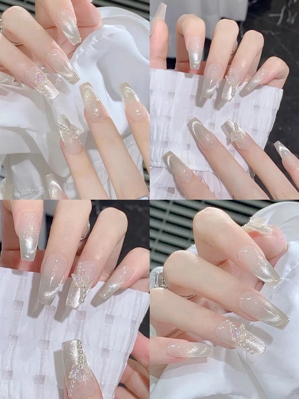 25+ Mẫu Nail Cô Dâu Xinh - Đẹp Lộng Lẫy Trong Ngày Cưới 17 Mong Tay Co Dau 18