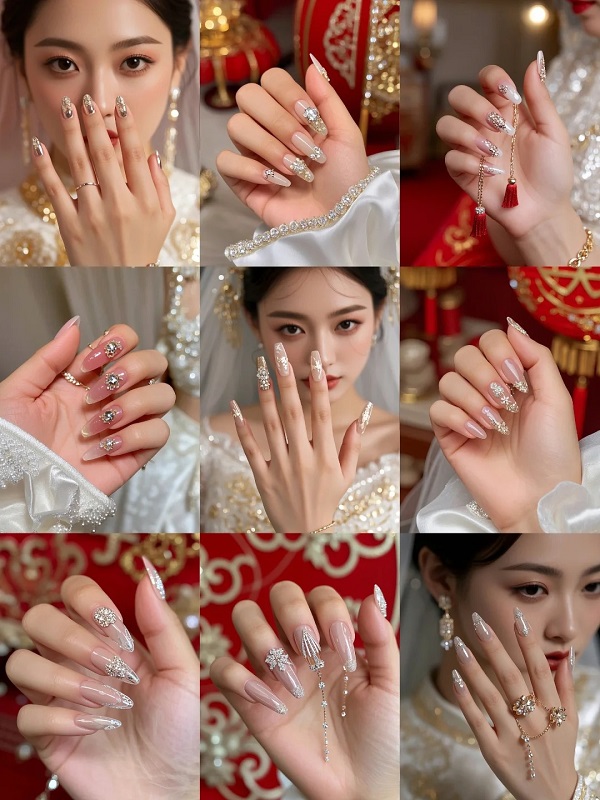 25+ Mẫu Nail Cô Dâu Xinh - Đẹp Lộng Lẫy Trong Ngày Cưới 22 Mong Tay Co Dau 23
