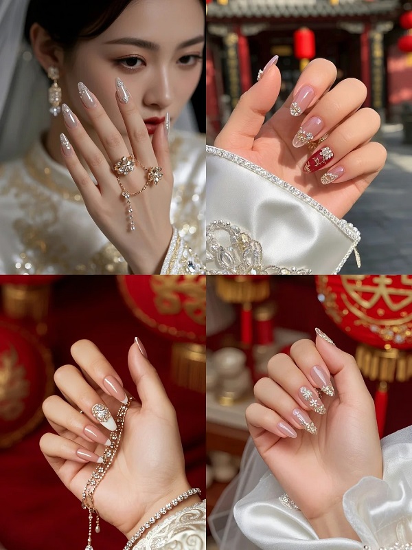 25+ Mẫu Nail Cô Dâu Xinh - Đẹp Lộng Lẫy Trong Ngày Cưới 23 Mong Tay Co Dau 24