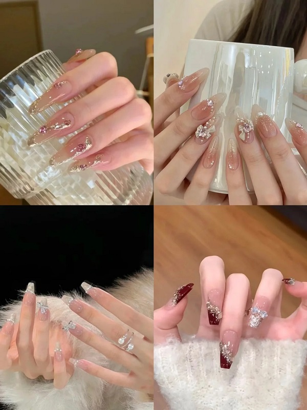 25+ Mẫu Nail Cô Dâu Xinh - Đẹp Lộng Lẫy Trong Ngày Cưới 5 Mong Tay Co Dau 5