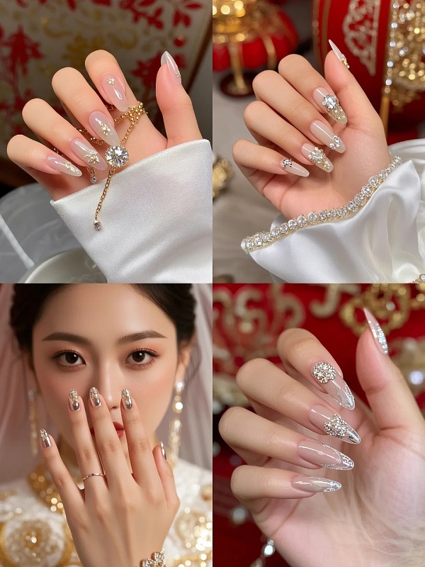 25+ Mẫu Nail Cô Dâu Xinh - Đẹp Lộng Lẫy Trong Ngày Cưới 24 Mong Tay Co Dau Dep