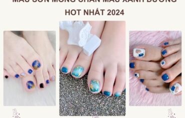 Top 99+ Mẫu Móng Chân Màu Xanh Dương Tươi Mát Ấn Tượng 1 mau mong chan mau xanh duong 369x235 1