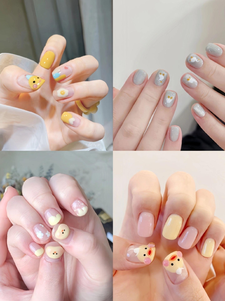 150+ Mẫu nail con vịt đáng yêu, Siêu Cute 1 Nhung Mau Nail Ve Con Vit Xinh Xan