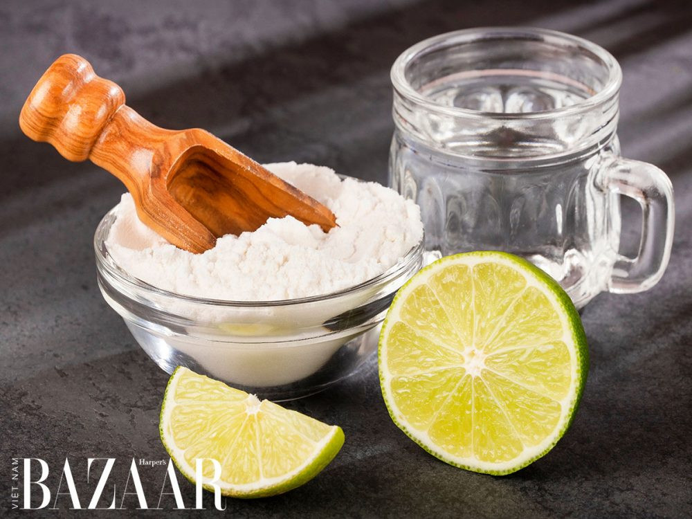 Baking soda và nước rửa bát