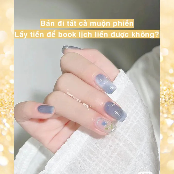 Bàn tay với bộ móng sơn màu đen bóng, kiểu dáng nhọn tạo vẻ sắc sảo, phù hợp với cap đăng ảnh nail cá tính