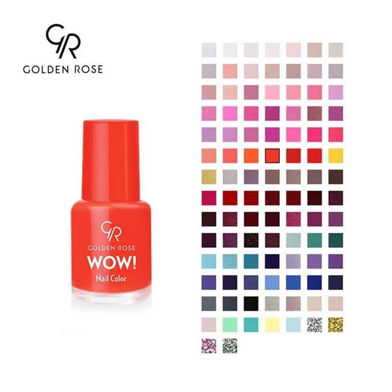 Bảng màu móng tay Golden Rose với nước sơn mềm mại