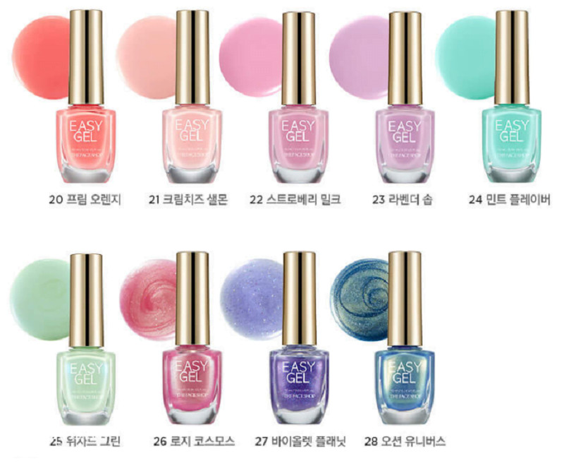 Khám Phá Các Loại Sơn Móng Tay Hàn Quốc Đang Thịnh Hành Nhất Bảng màu sơn móng tay Hàn Quốc với các tone màu nhẹ nhàng tạo sự trẻ trung nhưng không kém phần thanh lịch