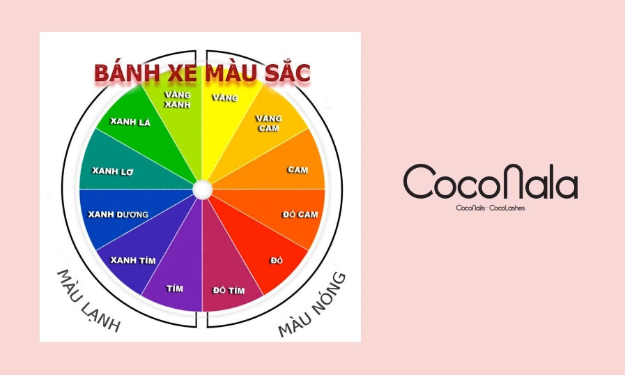 Bánh xe màu sắc để phối màu sơn móng tay