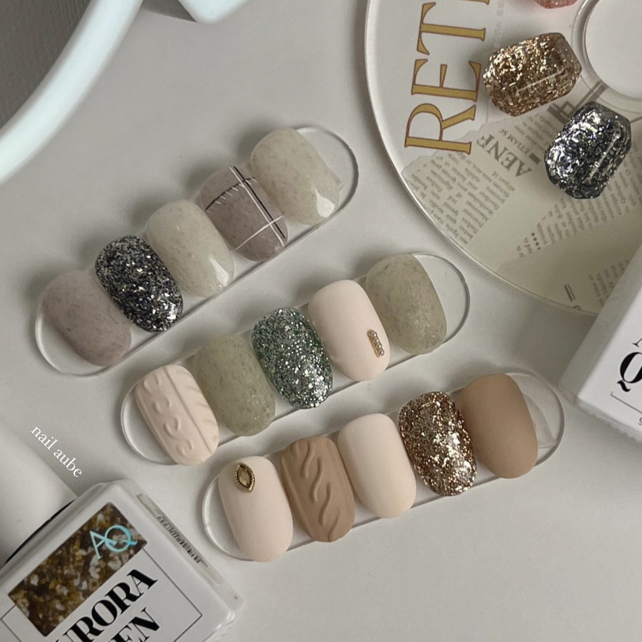 Sắc Hút Hồn Từ Sơn Móng Tay Pastel: Hướng Dẫn Toàn Diện Bộ móng tay màu pastel dịu dàng với các tông màu hồng và xanh