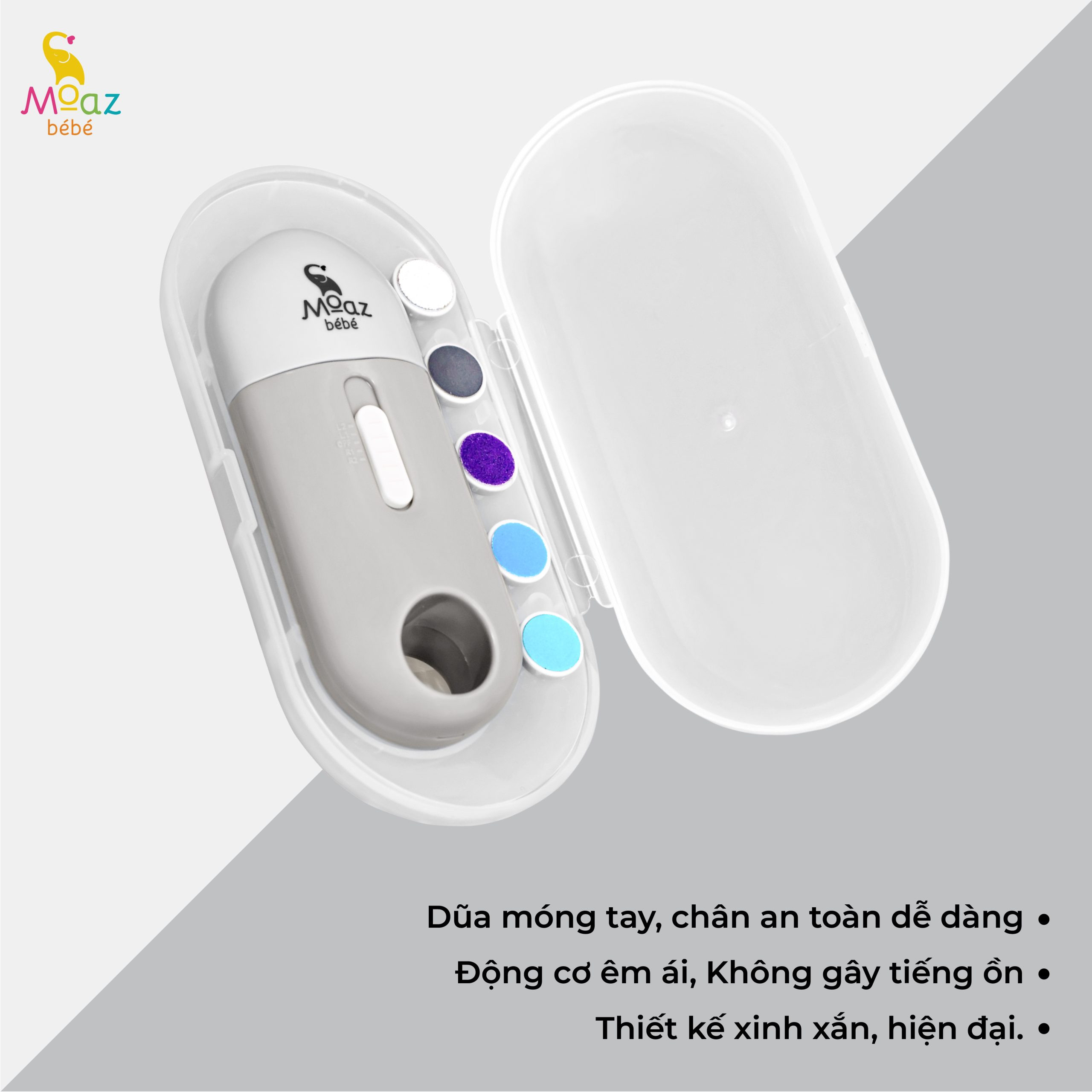 Các chế độ xoay và tốc độ đa dạng của máy mài móng tay