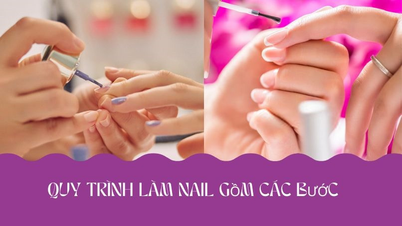 Các dụng cụ cơ bản và chuyên nghiệp được sử dụng trong quy trình làm móng tay nâng cao, ảnh hưởng đến thời gian làm móng