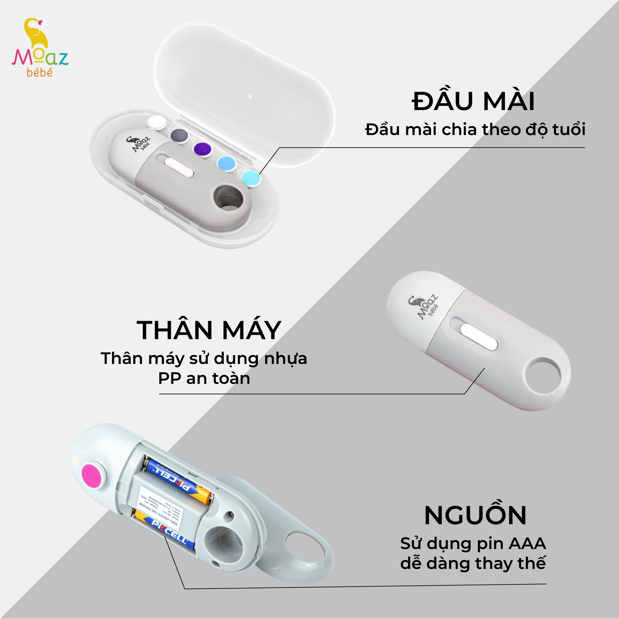 Các loại đầu mài móng tay chuyên dụng cho mọi lứa tuổi