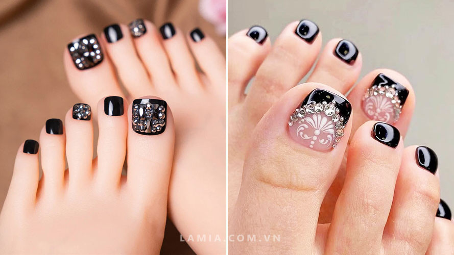 Chọn form móng chân sơn gel
