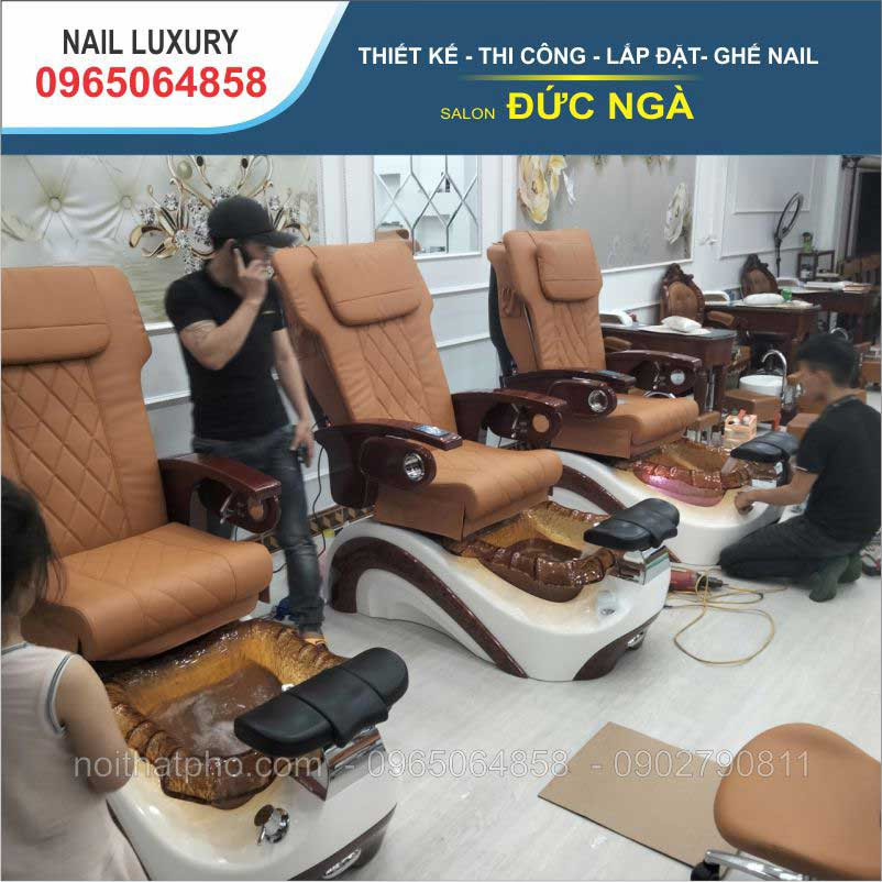 Ghế nail nhập khẩu cao cấp cho trải nghiệm làm móng thư thái