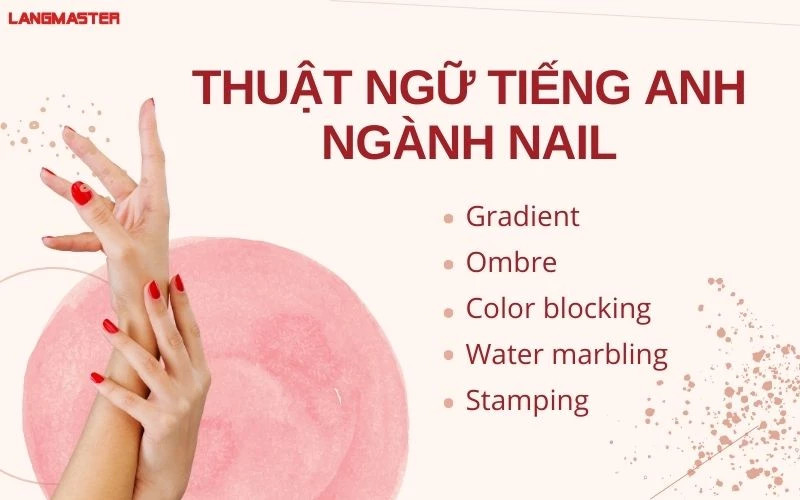 Giải thích thuật ngữ tiếng Anh chuyên ngành nail qua hình ảnh minh họa