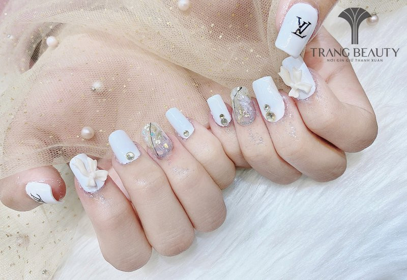 Hình ảnh lưu ý quan trọng để có bộ móng tay màu gạo xinh như ý