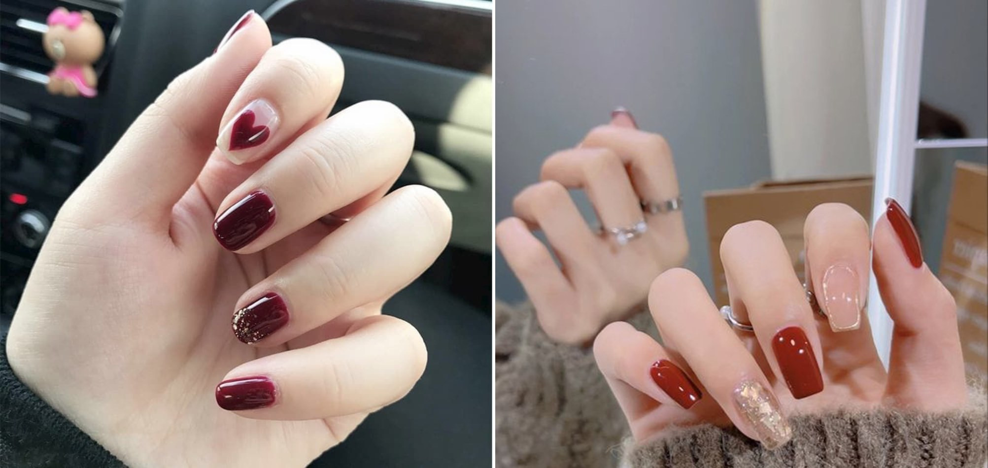 Nail Móng Tay Đơn Giản: Gợi Ý Phong Cách Thanh Lịch, Tôn Da Cực Đẹp kiểu nail móng tay đơn giản màu đỏ cho các dịp đặc biệt